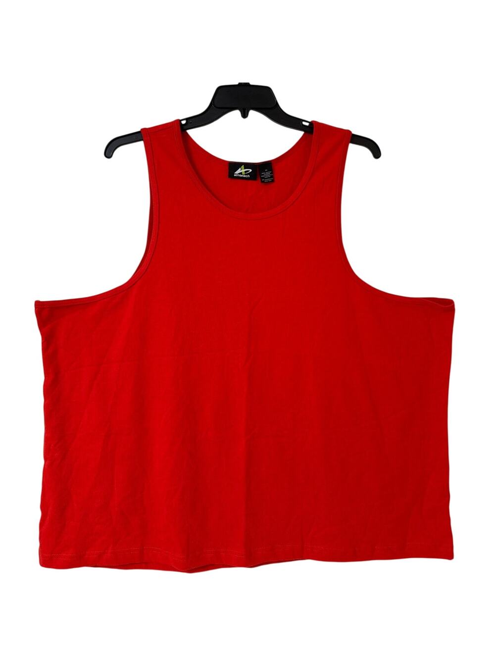 NWOT Athletech Size 3X Men’s 100% Cotton Red Tank Top